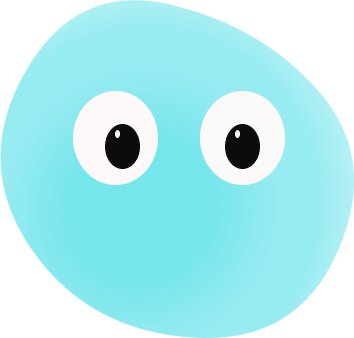 a blue blob